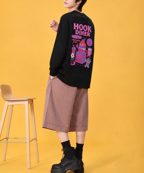 tシャツ HOOK -original- フードキャラクター グラフィックプリント
