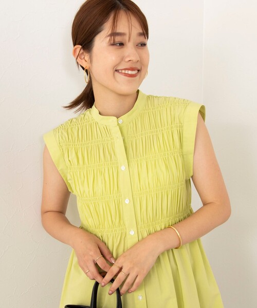「NOLLEY'S」 ノースリーブブラウス 38 ライトグリーン レディース_画像7