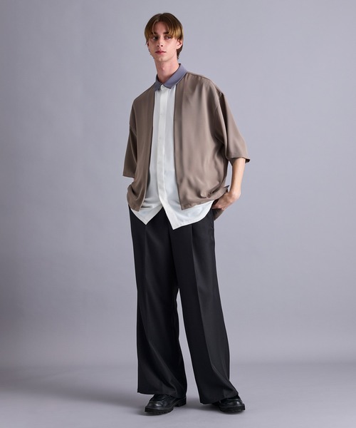 「JUNRED」 スラックス L チャコールグレー メンズ_画像6
