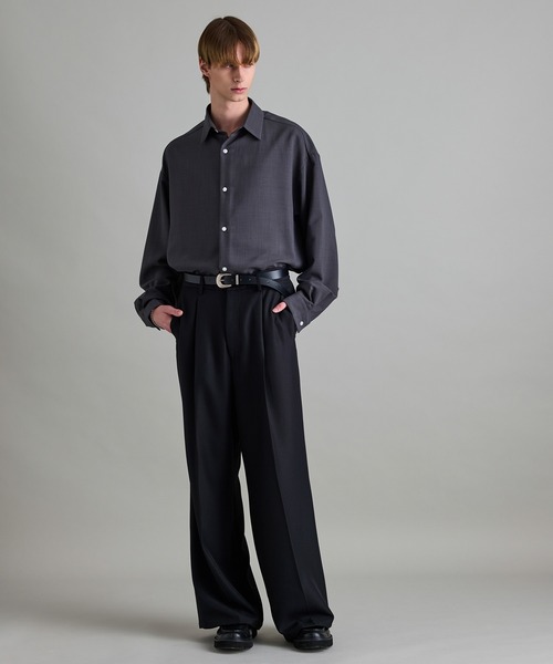 「JUNRED」 スラックス L チャコールグレー メンズ_画像8