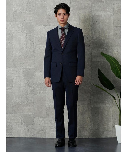 「Perfect Suit FActory」 スーツ A5 ネイビー メンズ_画像3