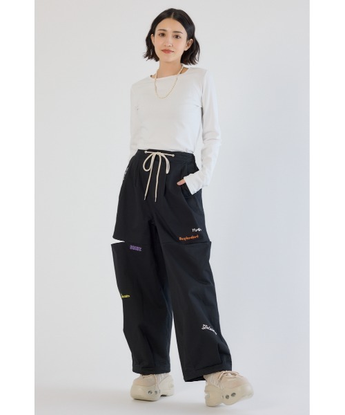 「RODEO CROWNS WIDE BOWL」 イージーパンツ SMALL ホワイト レディース_画像6