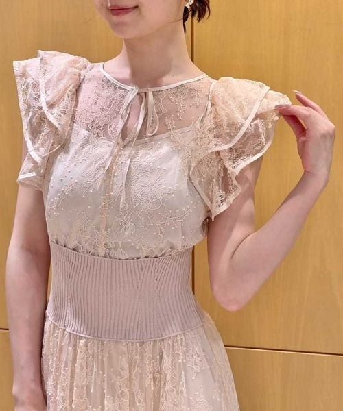 【美品】SNIDEL ウエストリブレースドレス　相談可 SNIDEL（スナイデル） ドレス ウエストリブレースドレス : ZOZOTOWN