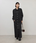シャツワンピース 「WEB限定」デニムシャツロ...の詳細画像1