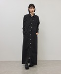 シャツワンピース 「WEB限定」デニムシャツロ...の詳細画像2