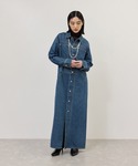 シャツワンピース 「WEB限定」デニムシャツロ...の詳細画像4