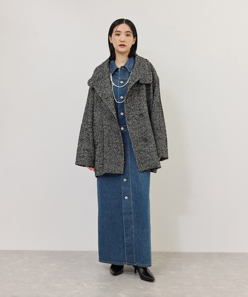 ADAM ET ROPE'（アダムエロペ） シャツワンピース 「WEB限定」・「追加