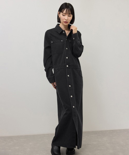 ADAM ET ROPE'（アダムエロペ） シャツワンピース 「WEB限定」・「追加