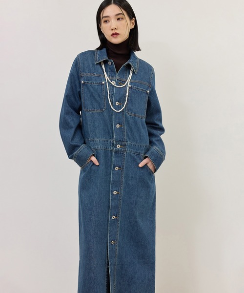 ADAM ET ROPE'（アダムエロペ） シャツワンピース 「WEB限定」・「追加