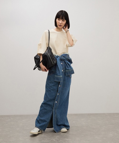 ADAM ET ROPE'（アダムエロペ） シャツワンピース 「WEB限定」・「追加