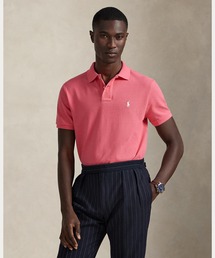 POLO RALPH LAUREN ブラック ポロシャツ カスタムスリムフィット カスタム スリム フィット ストレッチ メッシュ ポロシャツ