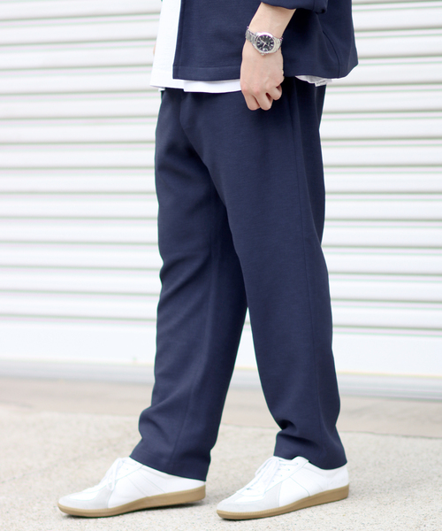 【新品】JOURNAL STANDARD パンツ ネイビー 38 JOURNAL STANDARD（ジャーナルスタンダード） ワイドパンツ スラックス