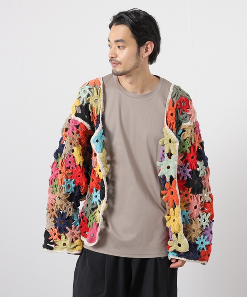 カーディガン MMK FLOWER CARDIGAN COLORFUL 