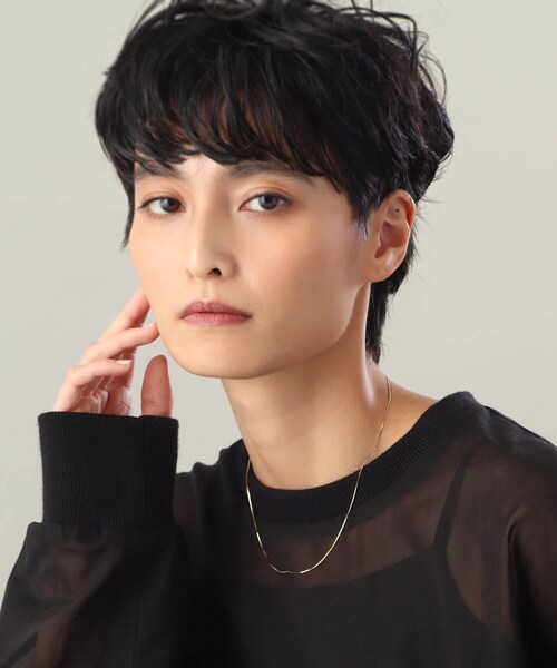 ネックレス K18コンパクトチェーン ネックレス レディースの画像