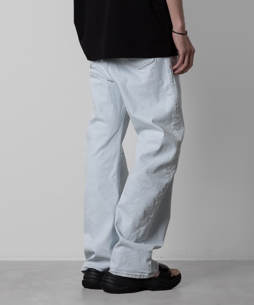 パンツ デニム ジーンズ スーピマコットン ストレッチデニム ワイド 