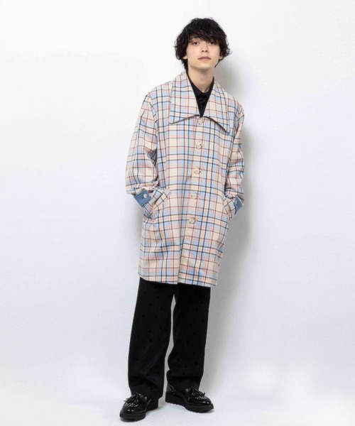 MILKBOY（ミルクボーイ） ステンカラーコート コート TEDDY CHECK
