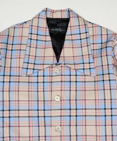 MILKBOY（ミルクボーイ） ステンカラーコート コート TEDDY CHECK