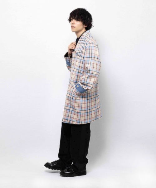 MILKBOY(ミルクボーイ) ステンカラーコート コート TEDDY CHECK MILKBOY(ミルクボーイ) ステンカラーコート コート TEDDY CHECK