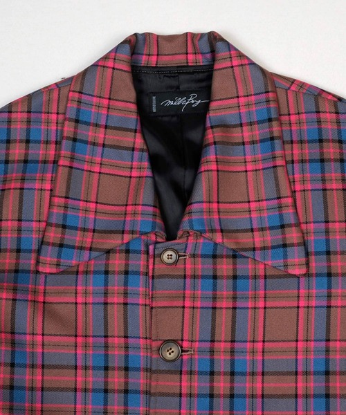 MILKBOY（ミルクボーイ） ステンカラーコート コート TEDDY CHECK