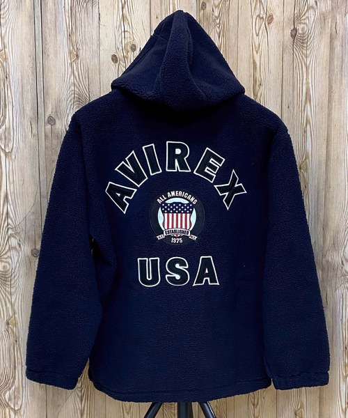 AVIREX（アヴィレックス） パーカー SIGNA TURE LOGO ZIP PARKA メンズ