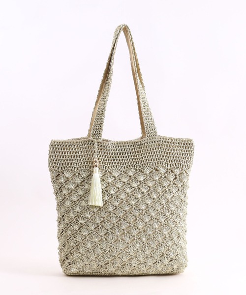 美品✨】SAVE MY BAG バンブートートバッグ カゴ柄 - メルカリ
