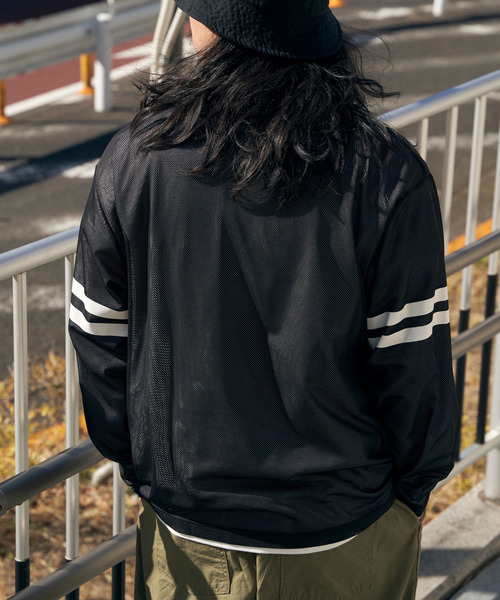 STARTEXCEEDEND ロンＴ メッシュ切替 ストリート オーバーサイズ OVERSIZED DRAW CORD LONG TEE / オーバーサイズドローコード