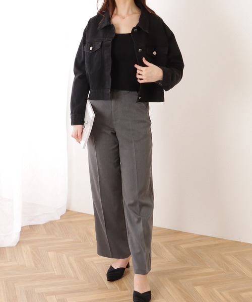 【新品】コーンデニム　ベーシックGジャン　Lサイズ Lace Ladies デニムジャケット gジャン コンパクト ベーシック