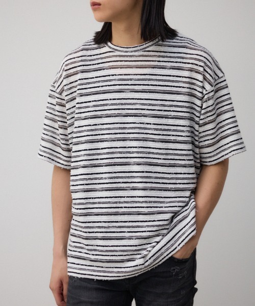 AZUL BY MOUSSY（アズールバイマウジー） tシャツ シアーマルチ