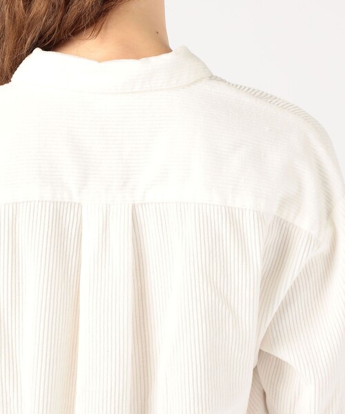 【JAMES PERSE】コットンコーデュロイ ボクシーシャツ WLWW3894 JAMES PERSE ブラウス シャツ コットンコーデュロイ ボクシー