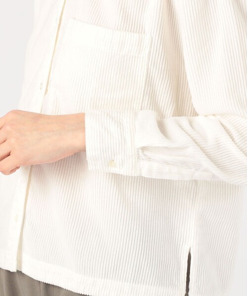 【JAMES PERSE】コットンコーデュロイ ボクシーシャツ WLWW3894 JAMES PERSE ブラウス シャツ コットンコーデュロイ ボクシー
