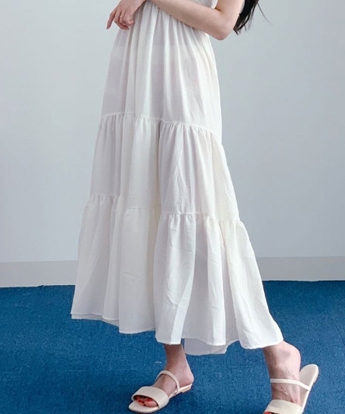 ワンピース 肩リボンキャミソールワンピース 韓国 春夏 : ZOZOTOWN