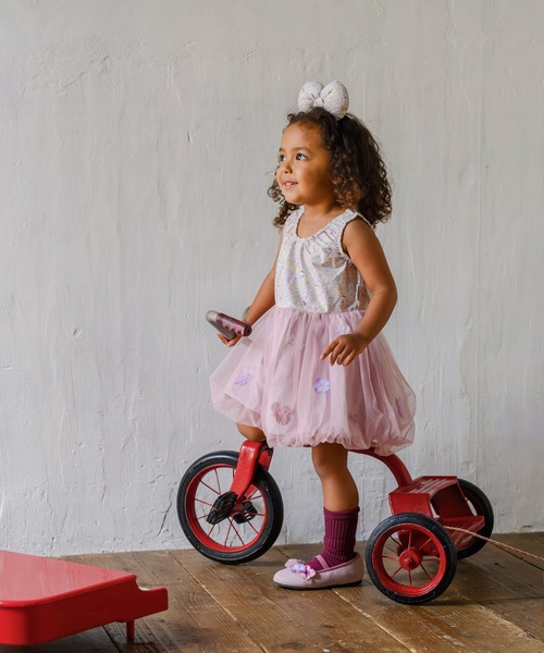 マイメロディ水玉模様のピンク三輪車 マイメロディ三輪車