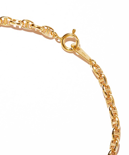 ブレスレット 「les bonbon」sally chain bracelet YG　サリーチェーン　ブレスレット　イエローゴールド レディースの画像
