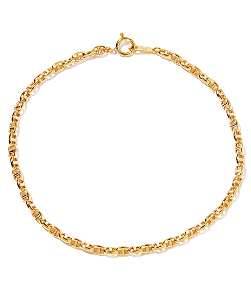ブレスレット 「les bonbon」sally chain bracelet YG　サリーチェーン　ブレスレット　イエローゴールド レディースの画像