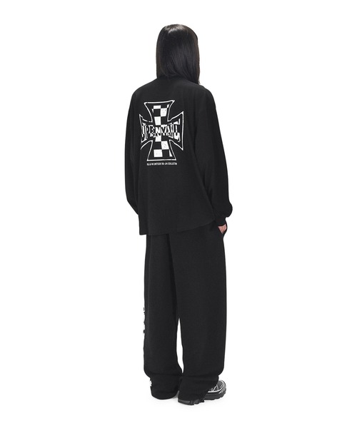 tシャツ 「OY/オーワイ」 CHECK CROSS LONG SLEEVE/チェッククロス長袖カットソー レディース メンズ OY/オーワイ』 CHECK CROSS LONG SLEEVE/チェッククロス長袖