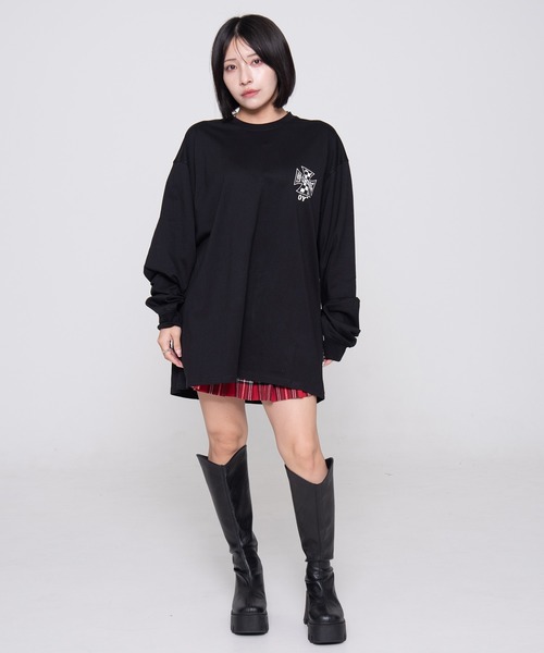 OY tシャツ 「OY/オーワイ」 CHECK CROSS LONG SLEEVE/チェック