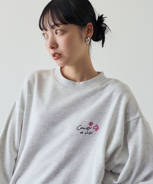 トレーナー スウェット SAN6 SWEAT スウェット レディース FREAK'S STORE トレーナー スウェット カラフル チェーン