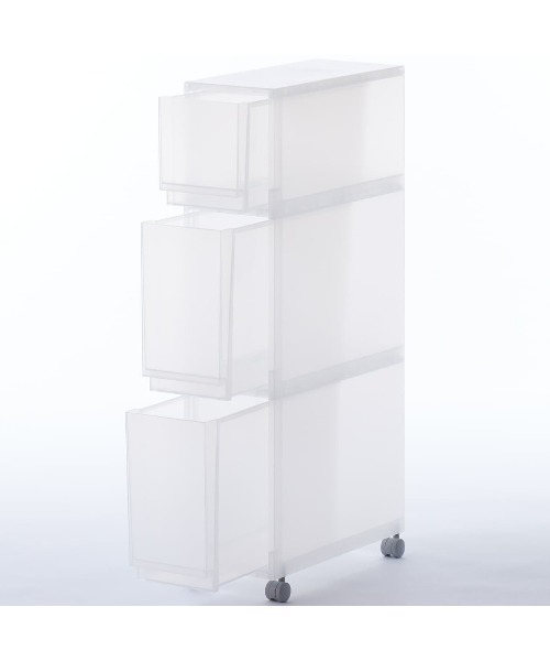 無印良品（MUJI） 収納 ポリプロピレン 収納ストッカー キャスター付1