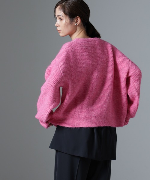 新品 ナノユニバース アンサンブルニット ウール ピンク