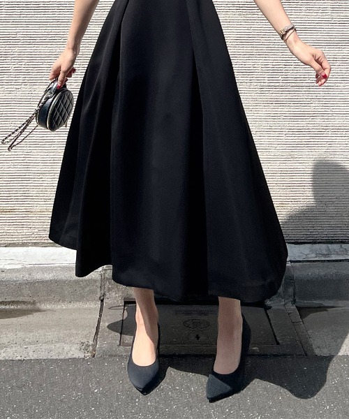 [JENNE] короткий рукав One-piece SMALL черный женский 