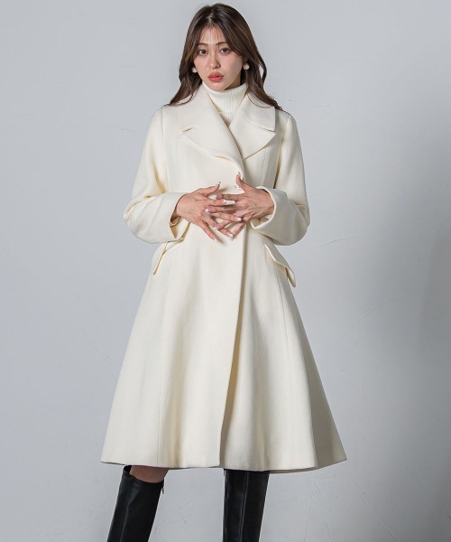 QUEENS COURT（クイーンズコート） チェスターコート S グレー