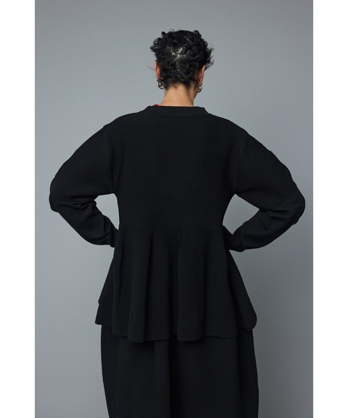 HeRIN.CYE カーディガン Jersey frill cardigan ジャージフリル