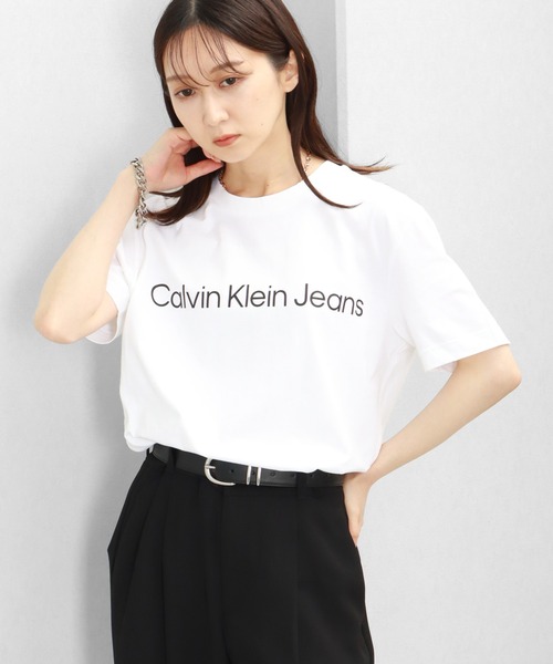 希少   JEANS カルバンクライン ポケット半袖Tシャツ Calvin Klein Jeans/ カルバンクラインジーンズ CK モノグラム