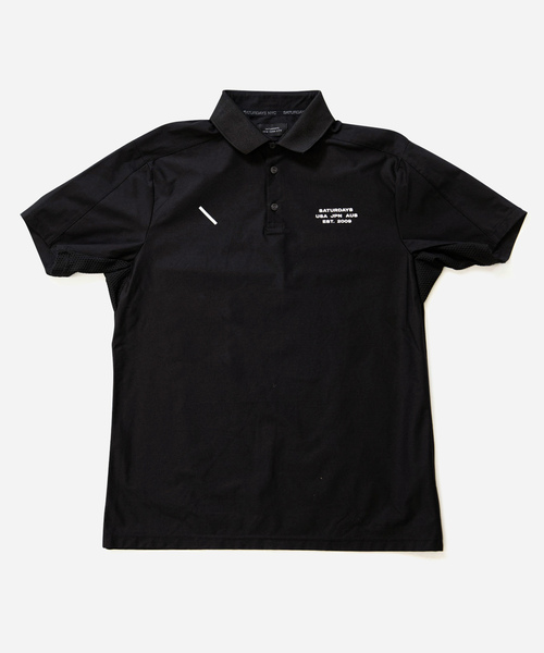 トップス SATURDAYS GOLF 22SS Tech Polo-Black/L ポロシャツ Tech SS Polo Shirt メンズ : ZOZOTOWN Yahoo!店