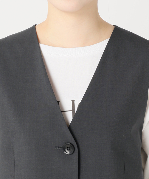 Spick＆Span ベスト ジレ ウーステッドジレ レディース