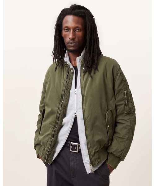 オールセインツ　ma1 ボンバージャケット ALLSAINTS ma1 ma-1 BANNER RELAXED FIT BOMBER JACKET