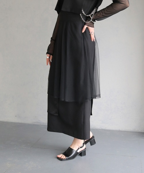 【美品】　&g’aime　アンジェム　ストライプレイヤードワンピース &g'aime（アンジェム）の「【&g'aime】ストライプレイヤード