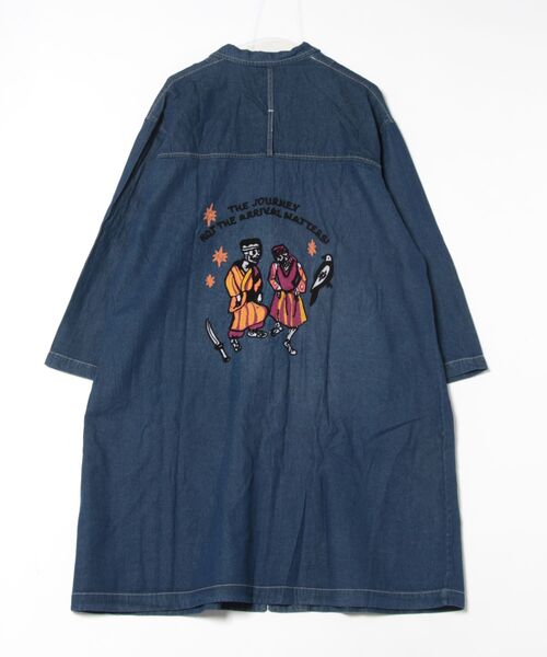カーディガン 「チャイハネ」カシュデニムロングカーディガン レディース チャイハネ カーディガン 「チャイハネ」カシュデニムロング