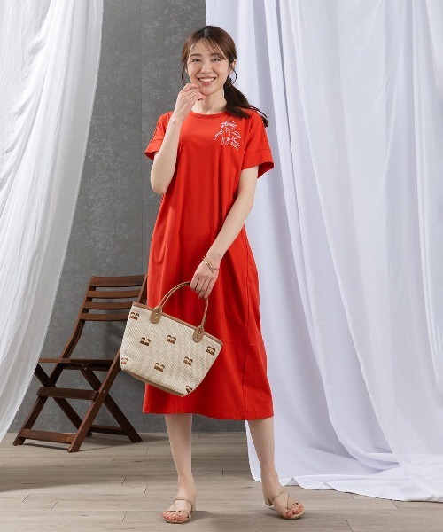 STUDIO PICONE（スタジオピッコーネ） ワンピース 半袖 バックベルト