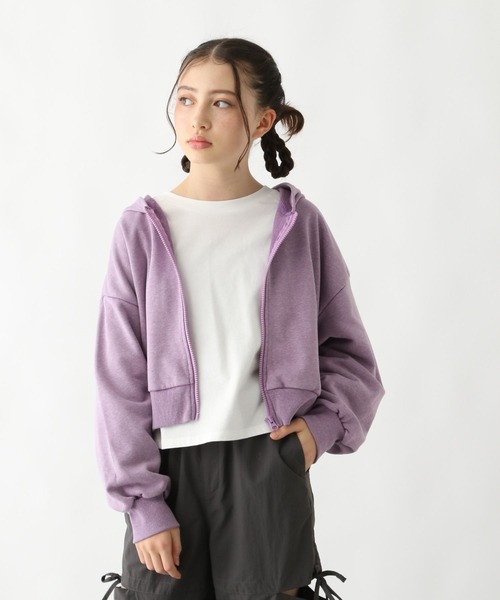 GLOBAL WORK（グローバルワーク） パーカー ピグメント裏毛ZIPパーカー